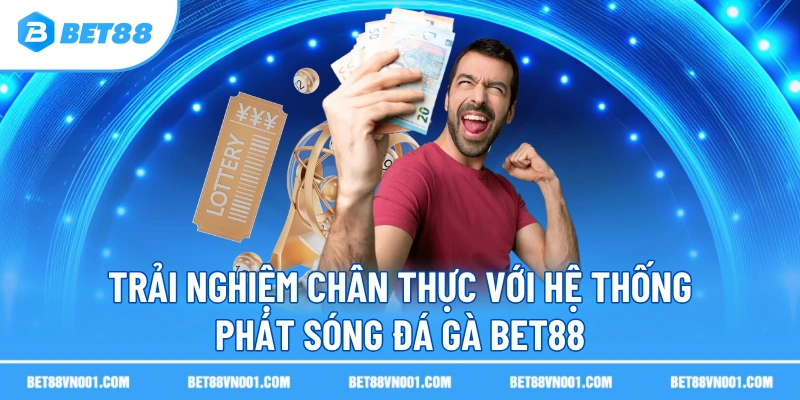 Trải nghiệm chân thực với hệ thống phát sóng đá gà BET88